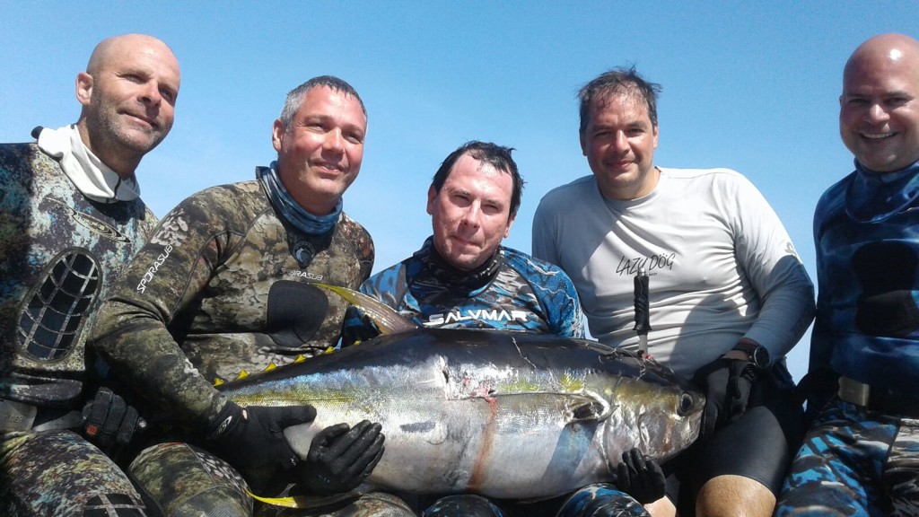 Group from Puerto Rico, yellowfin tuna are in
